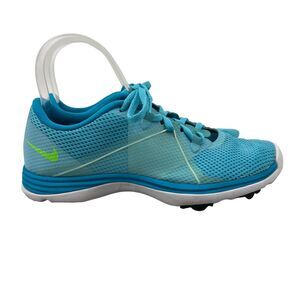 Nike Womens 6.5 Golf Shoes Blue Lunar Spikeless Summer Lite Lace Up 628539-401
